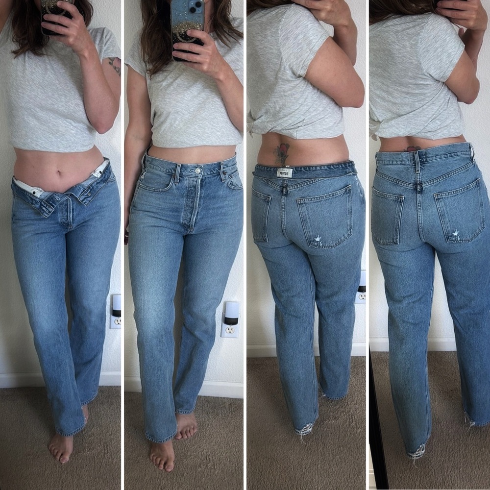 AGOLDE STRAIGHT LEG JEANS